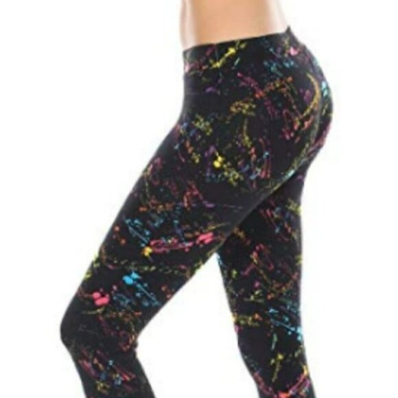 TIPSY ELVES PAINT SPLATTER  LEGGINGS LIKE NEW - Picture 3 of 12